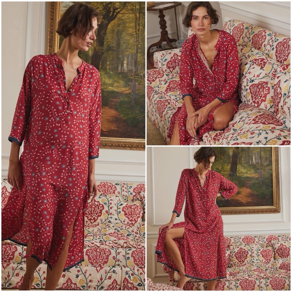 NATALIE MARTIN Pinwheel Isobel Dress in Barn Red! NWT